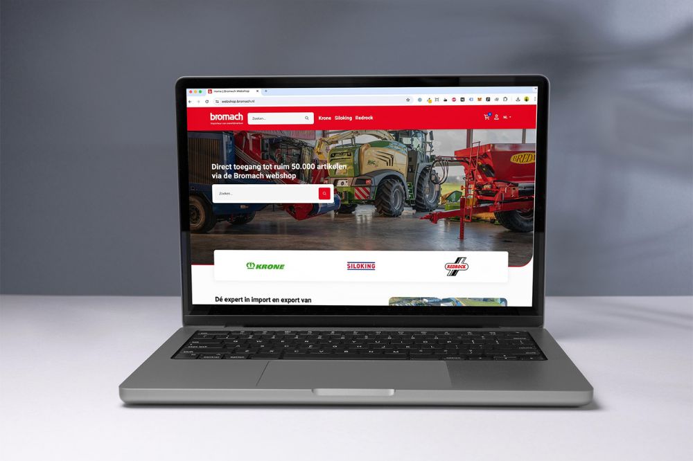 Bromach lanceert nieuwe webshop met directe toegang tot ruim 50.000 machineonderdelen